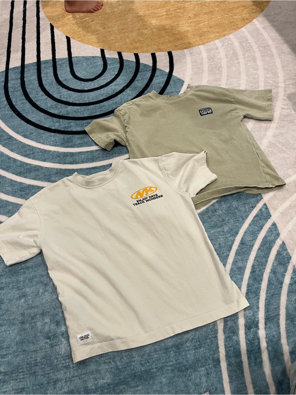 ZARA (6-7) neutral tshirt bundle